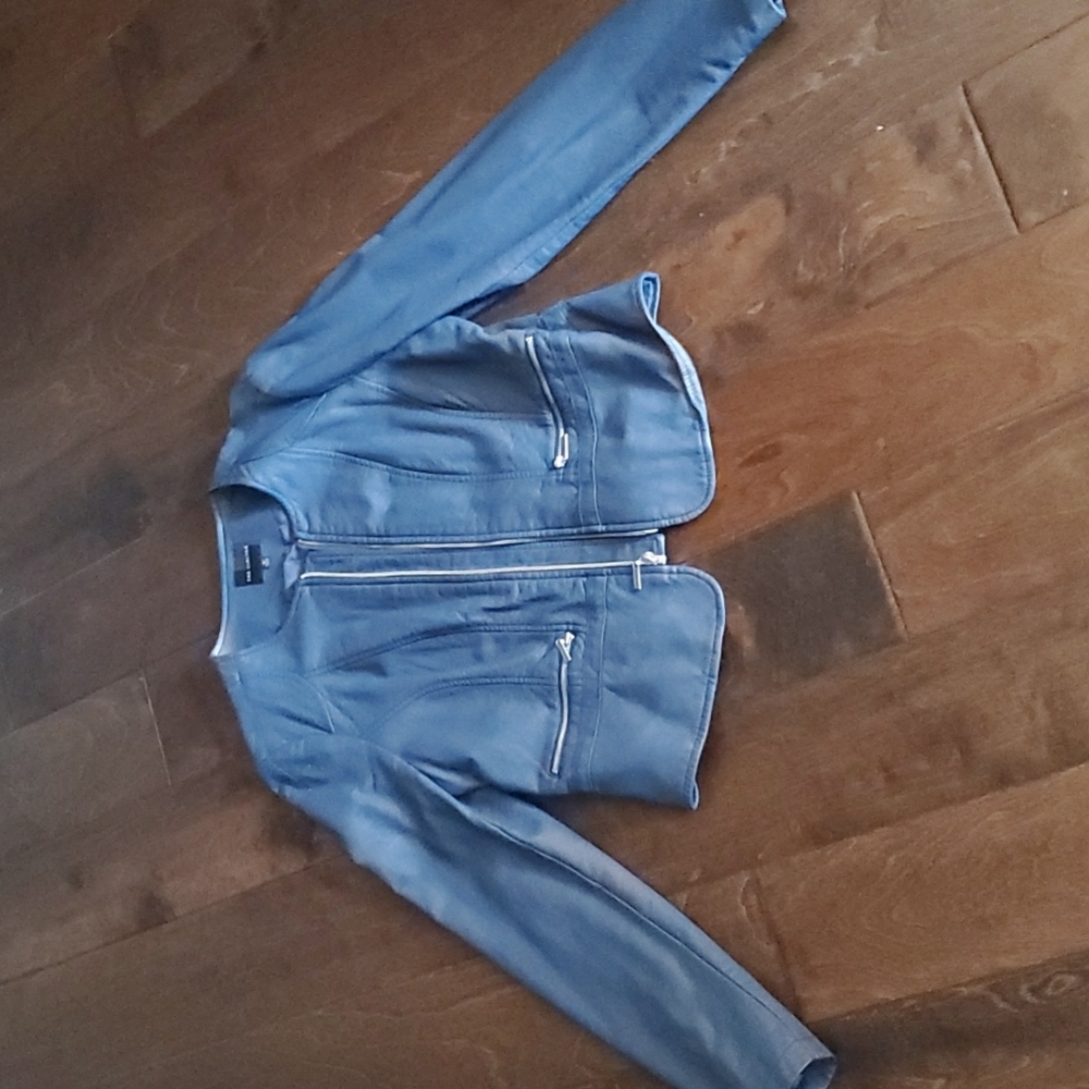The Limited Collarless Vegan Jacket Sz M